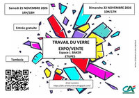 Travail du verre   EXPO/VENTE à Étupes