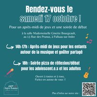 Après-midi de jeux et soirée de débat ! à Palluau-sur-Indre