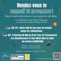 Après-midi de jeux et soirée de ciné-débat à Palluau-sur-Indre
