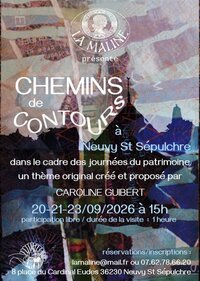 Chemins de contours : visite guidée à Neuvy-Saint-Sépulchre