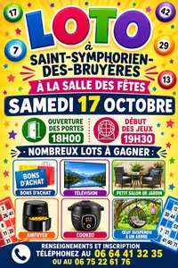 Loto du comite des fetes à Saint-Symphorien-des-Bruyères