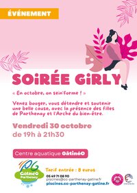 Octobre rose à la piscine - Soirée Girly à Parthenay