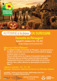 Bienvenue à la ferme - Chasse au trésor d'Halloween à La Fermette du Pérougord à Rouffignac-Saint-Cernin-de-Reilhac