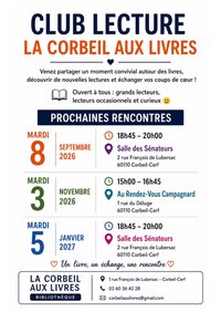 Club lecture - La Corbeil aux Livres à Corbeil-Cerf