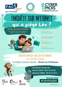 Enquête sur Internet : qui a piégé Léo ? Atelier numérique parents-enfants à Onet-le-Château