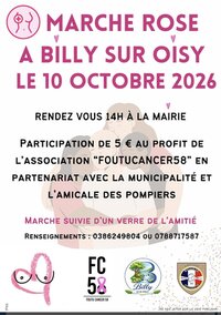 Marche Rose à Billy sur Oisy à Billy-sur-Oisy