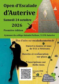 OPEN D'ESCALADE D'AUTERIVE à Auterive
