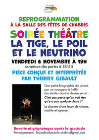 Soirée théâtre "La Tige, Le Poil et le Neutrino" à Chabris