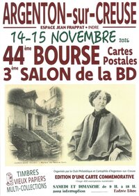 44 ème bourse cartes postales, timbres et vieux papiers à Argenton-sur-Creuse