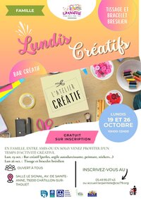 Lundi créatif : tissage et bracelet brésilien à Châtillon-sur-Thouet