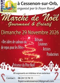 Grand marché de Noël à Cessenon 29-11-2026 à Cessenon-sur-Orb