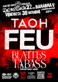 Punk Rock Party 22 au BaRàBraV avec FEU / Blattes Tabass / TAOH à Ribeauvillé