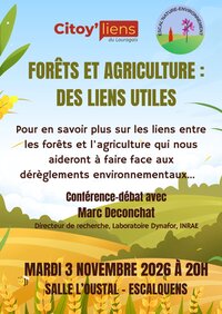 FORÊTS ET AGRICULTURE : DES LIENS UTILES à Escalquens